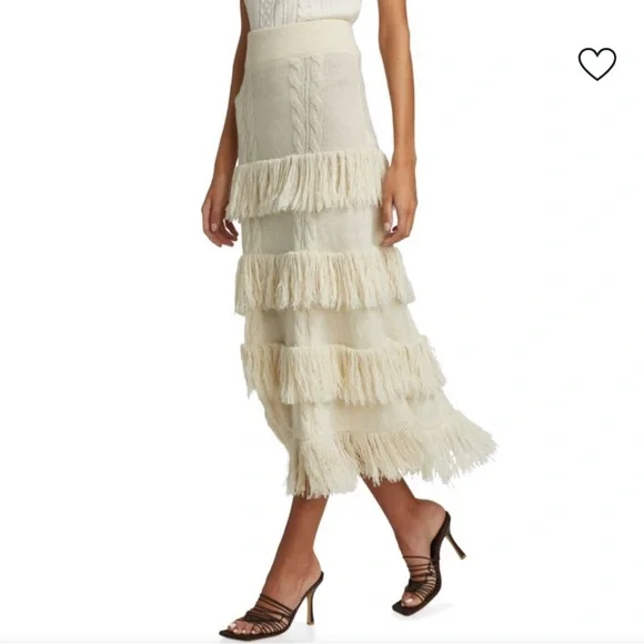 Johanna Ortiz No Doubts Royal Alpaca Midi Skirt - Picture 3 of 8